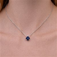 Collana Recarlo Donna in Oro Zaffiro ZT 567/ZAF